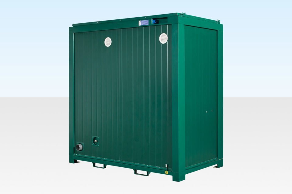 005-Double-Toilet-ral6005-back-960x640-1.jpg Double Mains Toilet 8Ft x 5Ft - Image 1