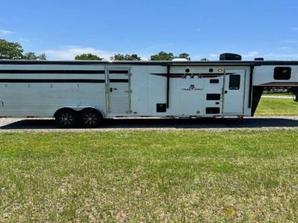 2024 Bison Trail Hand 708160 Stock Trailer with 8' Short Wall
